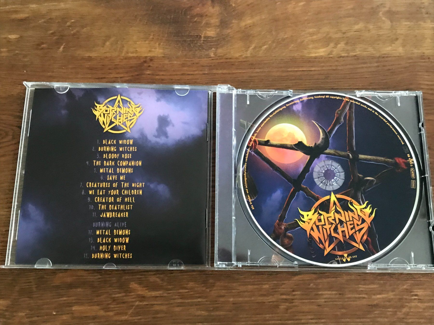 CDs: BURNING WITCHES - Burning Witches & Burning Alive – Gebraucht aus Buchs AG von Archie 1