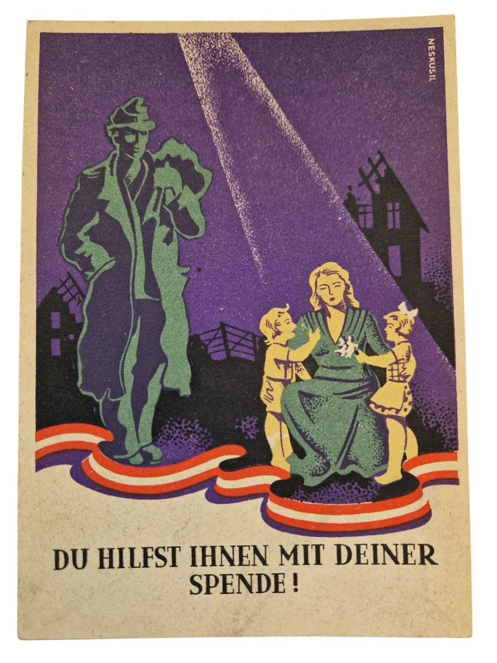 Cartoline postali: Ansichtskarte 2. Weltkrieg Heimkehrer Spende – Usato da Mörschwil venduto da aik_x8mc