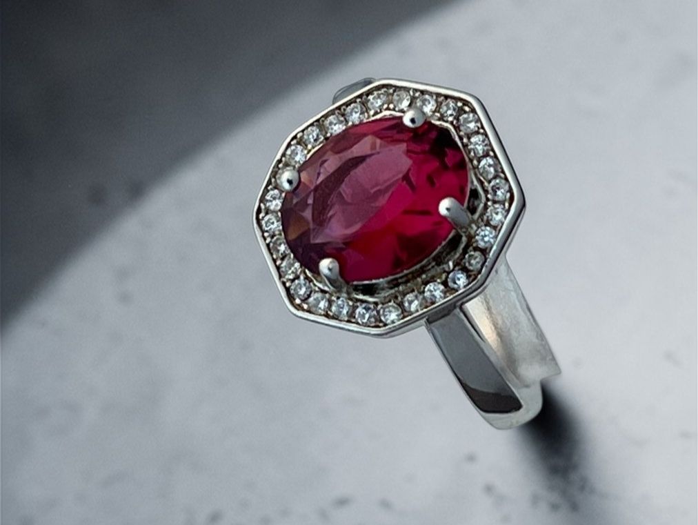 Ringe: Ring Bague Ruby in Silver / Silber / Argent Size 52 – Neu (gemäss Beschreibung) aus Apples von the_7jtf