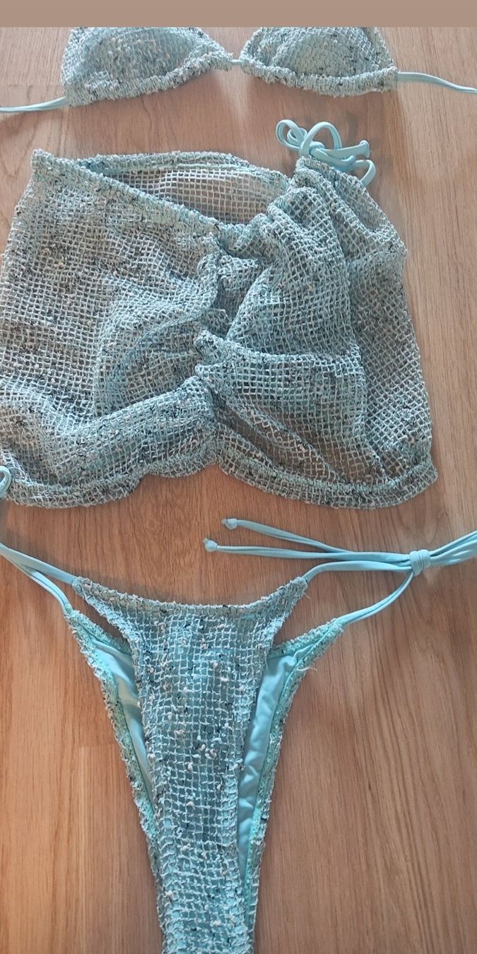 Costumi da bagno & Bikini: Hellgrünes / Türkis Bikini gewaschen – Usato da Suhr venduto da jes_rtc9 2
