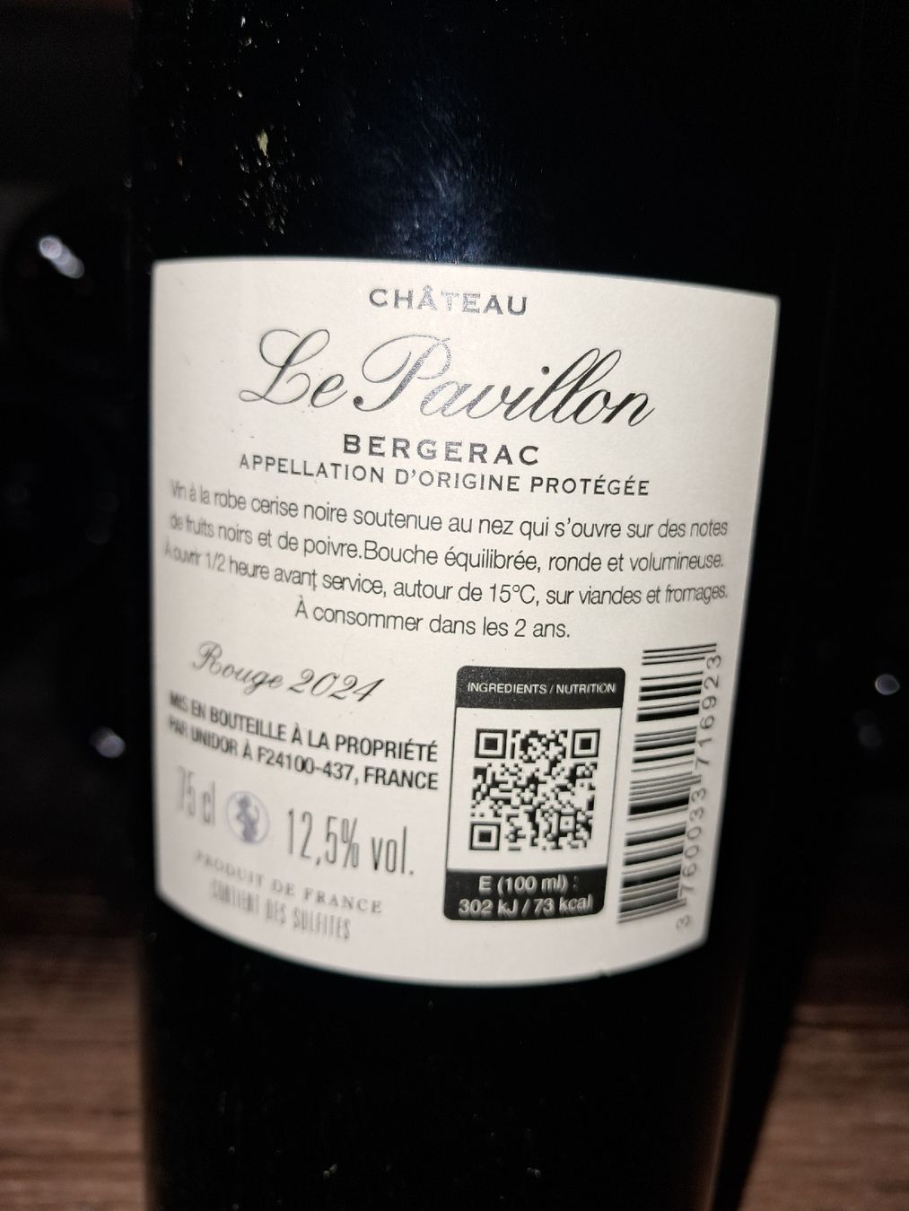 Wein: Chateau le pavillon Bergerac rouge 2024 – Neu und originalverpackt aus Le locle von juliensaran 3
