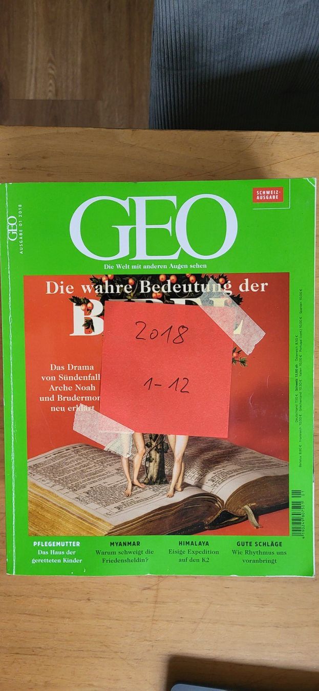 Riviste & Magazine: GEO Magazine, Jahr 2018 – Usato da Altdorf UR venduto da Fam_Imholz