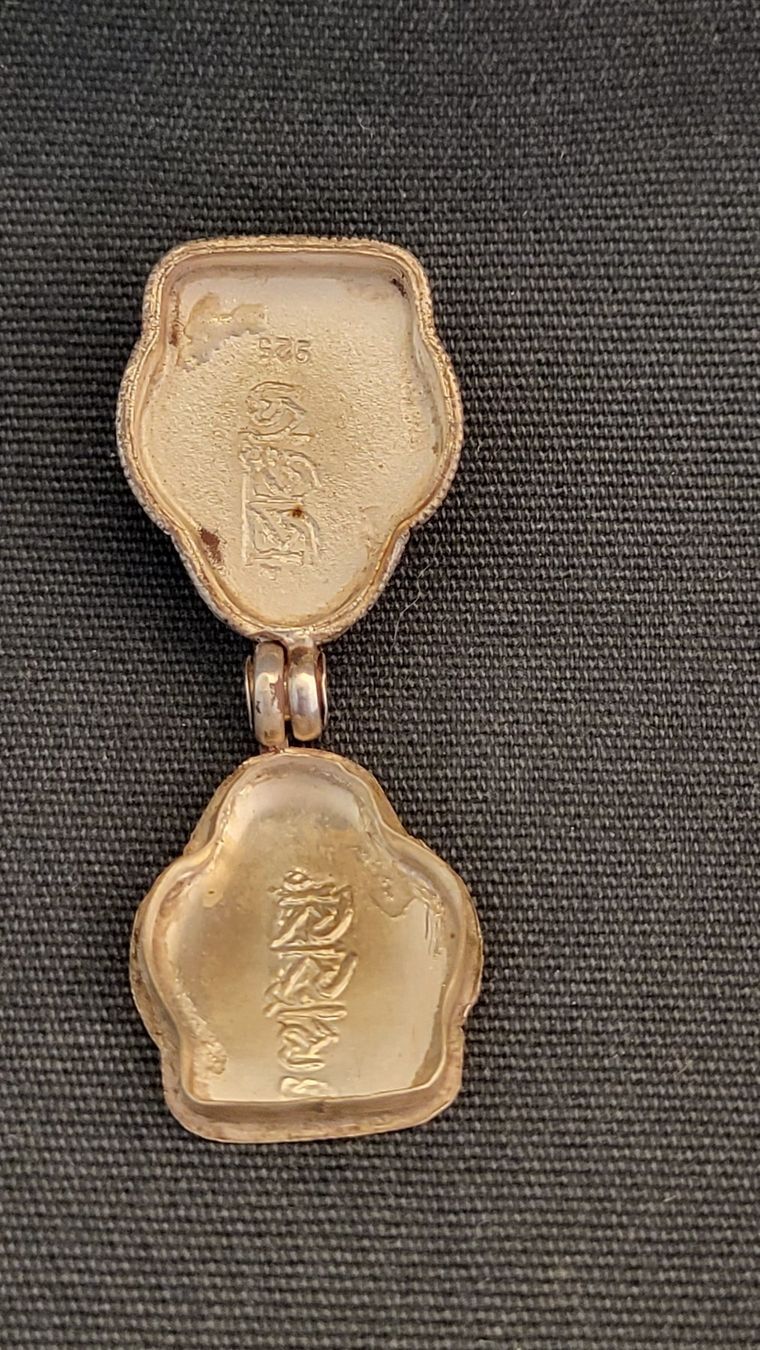 Ciondoli: Silber-Amulett BUDDHA - Gift-Anhänger – Usato da Basel venduto da spinne02 6