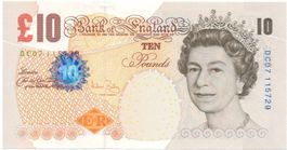 England Grossbritannien 10 Pounds P389c Queen Elizabeth II