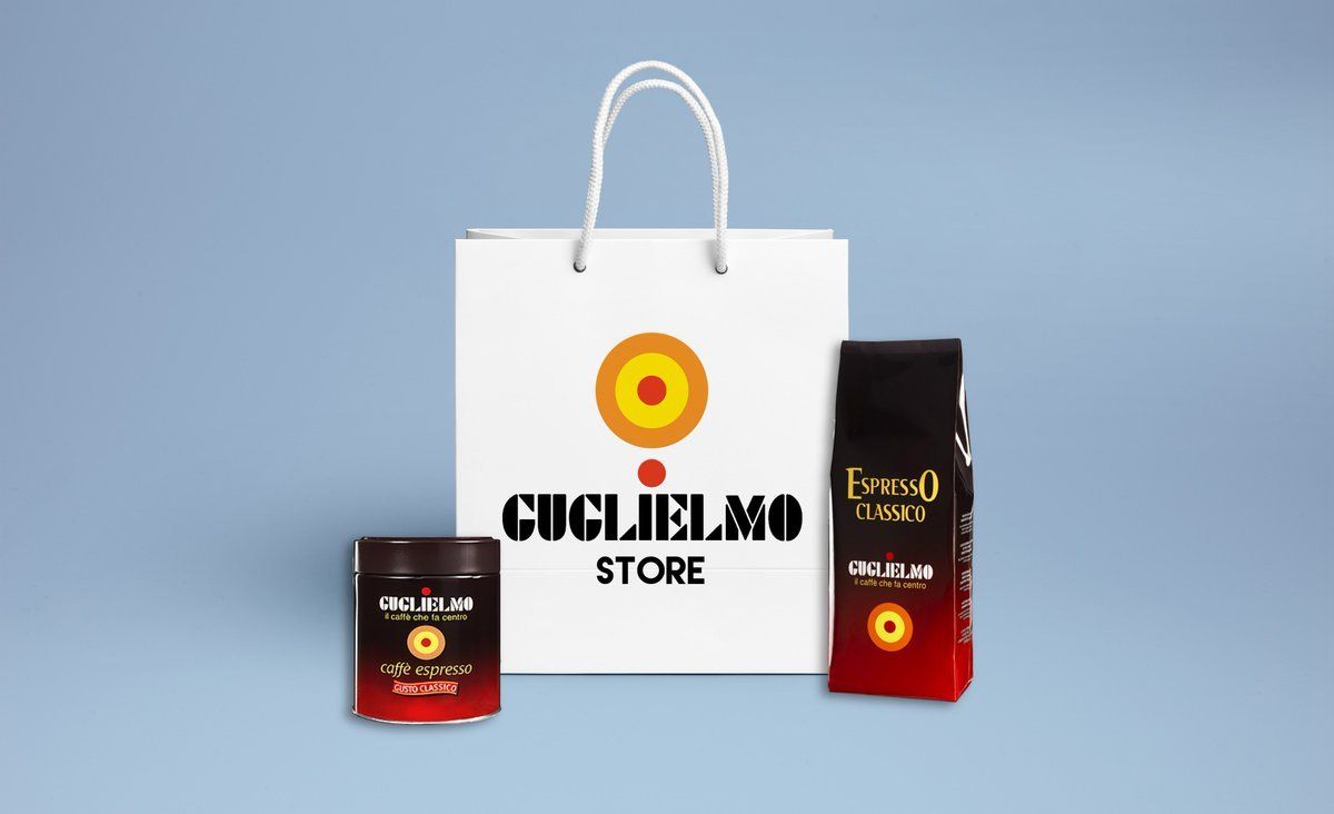 Cibi & Specialità: Caffè Guglielmo Espresso - Miscela classica PADS cialde e44 – Nuovo e nell'imballaggio originale da Bioggio venduto da Swisscup 3