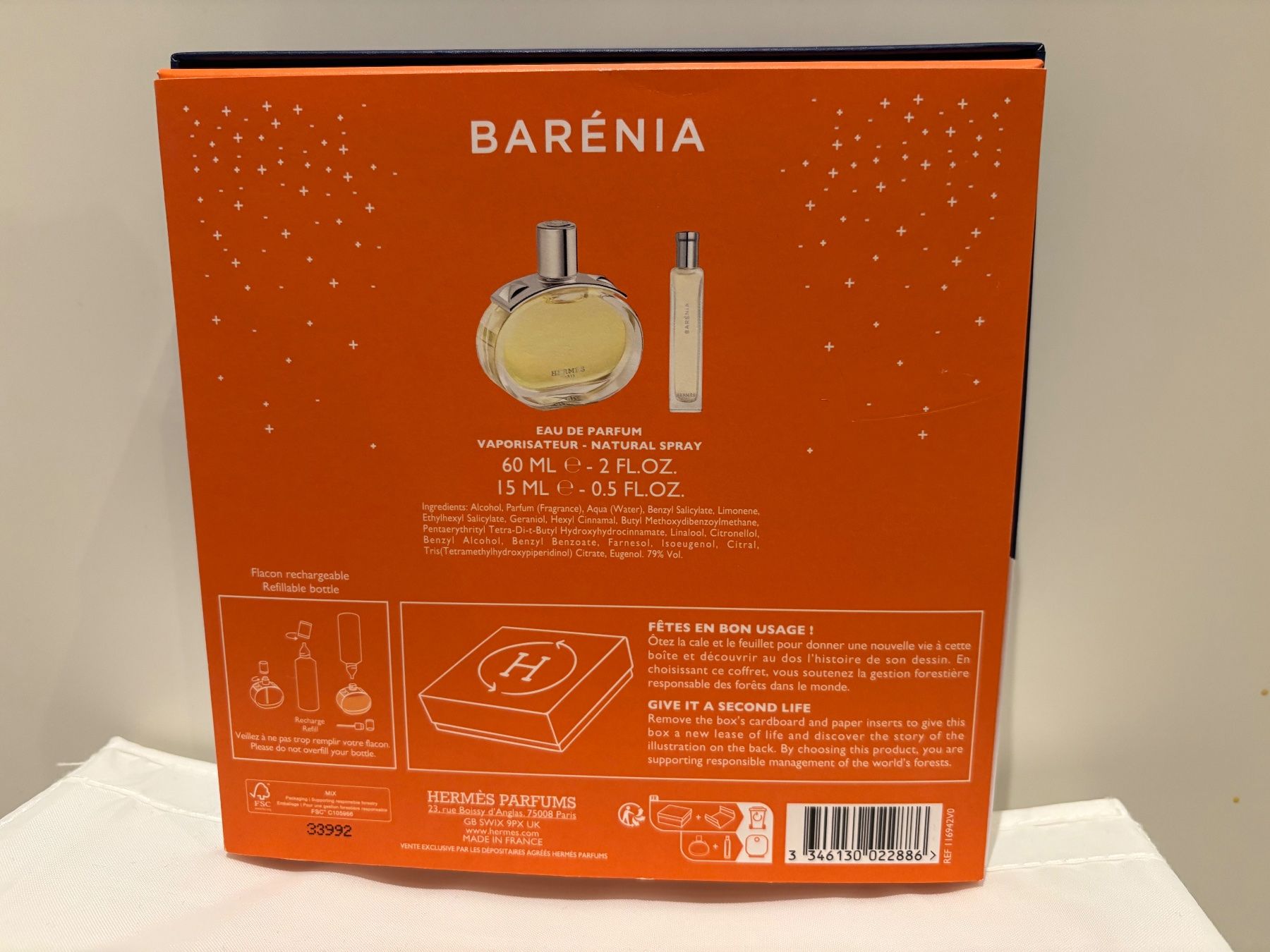 Hermès Profumi & Eau de Toilette: Hermès Barénia - Eau de Parfum 60ml + 15ml Set - NEW – Nuovo e nell'imballaggio originale da Muzzano venduto da Sidney_3 2