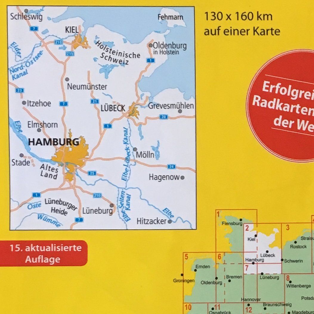 Cartine & Atlanti: Fahrradkarten Ostsee – Usato da Au ZH venduto da Wildernesspudding 3