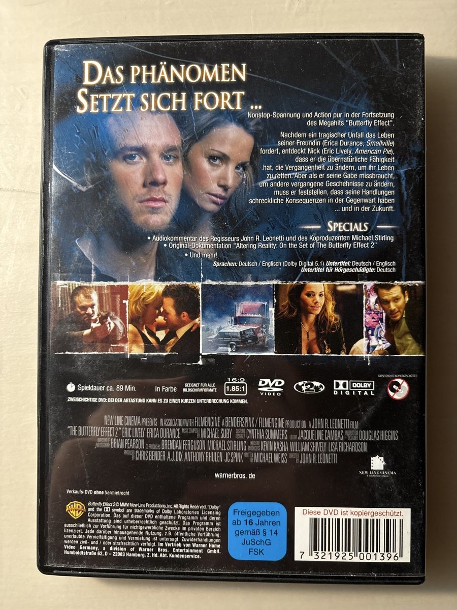 Tutti i DVDs: DVD Butterfly Effect 2 (0105) – Usato da Ruswil venduto da Slivio_ 1