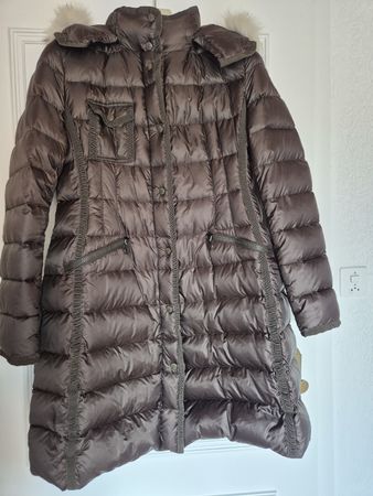 Moncler Mantel (neuwertig), oliv, Gr. 4