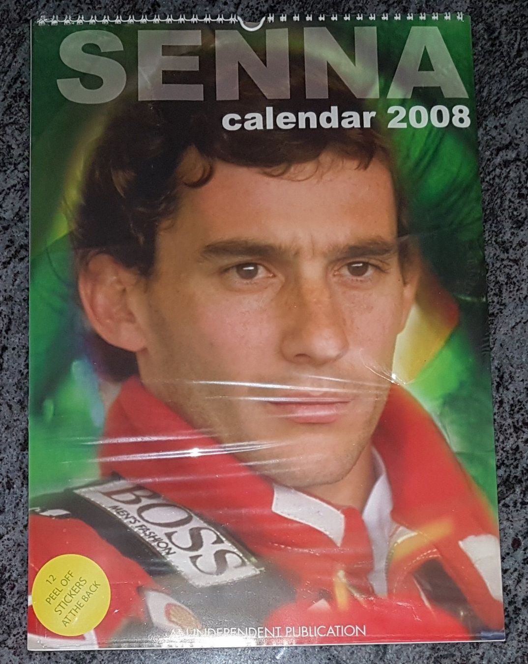 Calendari: AYRTON SENNA - CALENDRIER 2008 – Nuovo e nell'imballaggio originale da Peseux venduto da Black-Falcon