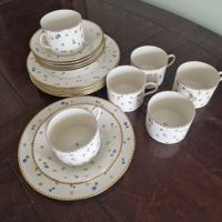 Antikes Kaffee-/Teetassenset aus Porzellan von Lagenthal Sui