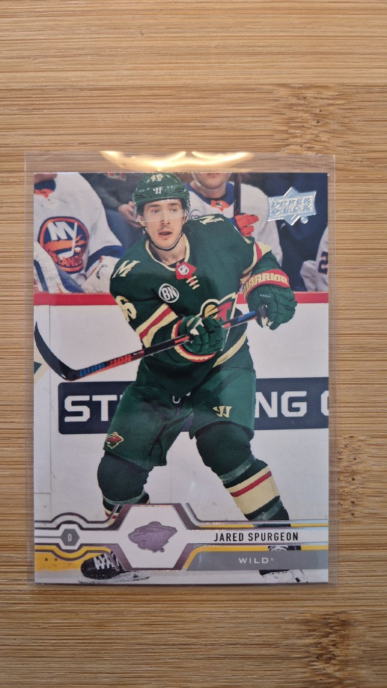 NHL Carte collezionabili: NHL Jared Spurgeon Minnesota Wild – Usato da Bellach venduto da paedu-1980