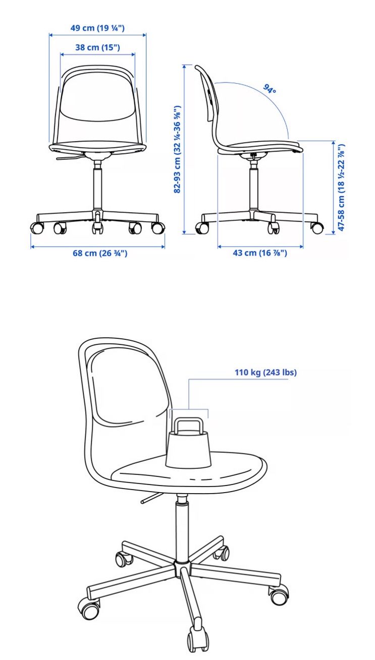 Ikea Sedie: Bürostuhl Örfjäll – Usato da Basel venduto da mackers 1