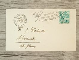 TR56 Enveloppe + Timbre Suisse 1941