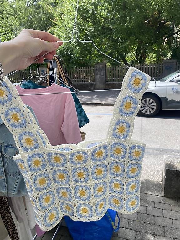 Mango Tops: gehäkeltes top croched top blumen – Gebraucht aus Bern von n-dine 3