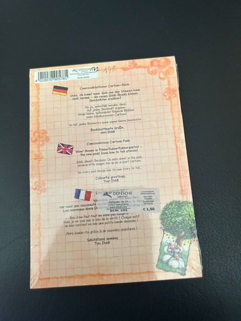 Schreibblöcke: Diddl Comic Block A6, Nummer 172,  NEU, OVP – Neu und originalverpackt aus Kloten von Monkell 1