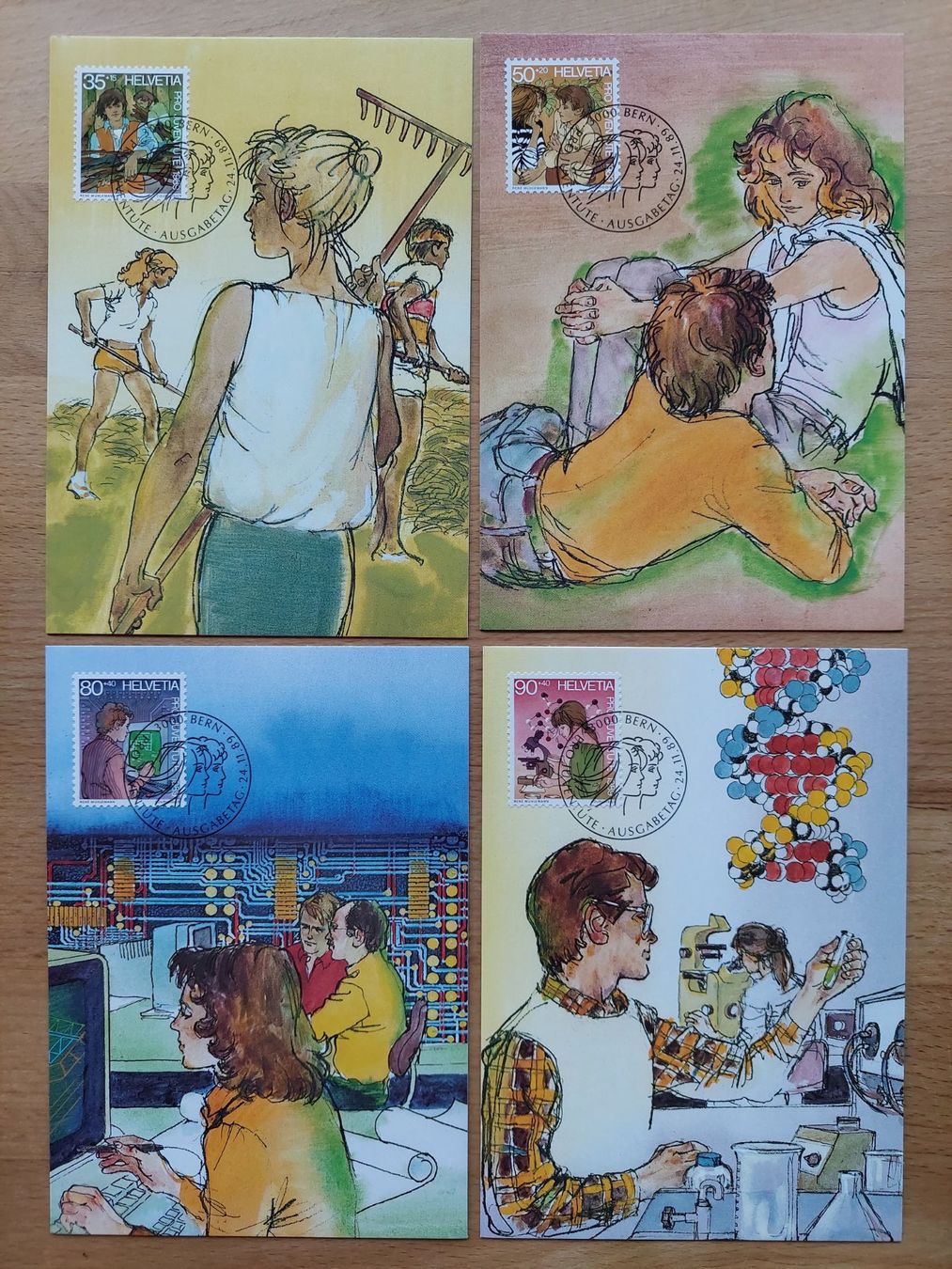 Cartoline postali: 13 Ansichtskarten mit Pro-Juventute Briefmarke – Nuovo (secondo la descrizione) da Obfelden venduto da Foto_Bild_Kunst_Buch 2