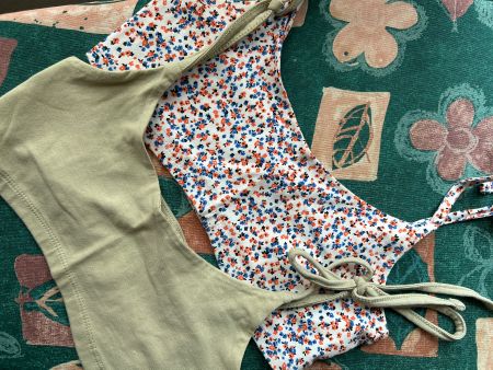 Lot de 2 brassières d'été avec bretelles à nouer