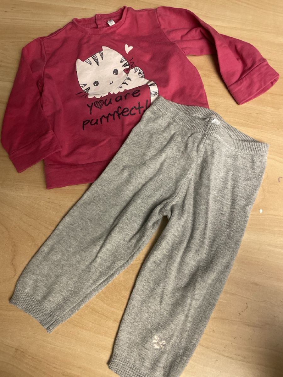 Kleiderpakete & -sets: Set Dexe Kinder Pullover Feinstrick Hose Pink Grau Gr. 80 – Neu (gemäss Beschreibung) aus Obergerlafingen von cabo4