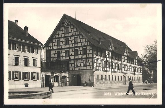 Cartoline postali: AK Winterthur, alte Kaserne – Usato da Berlin venduto da bartko-reher