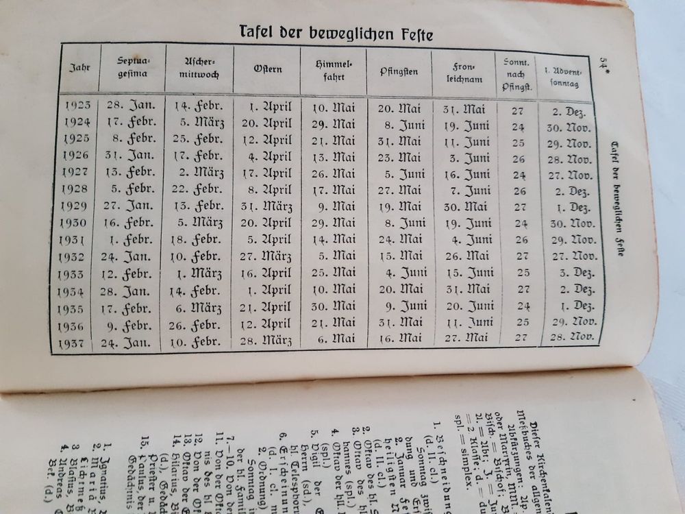 Libri: Messbuch der heiligen Kirche - Druck von 1923 – Difettoso da Eschenbach SG venduto da Grummelzwerg 2