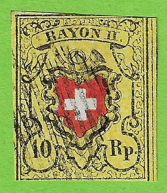 Alle Briefmarken: Rayon II (16II) T10 D RO – Gebraucht aus Biberstein von Jura39