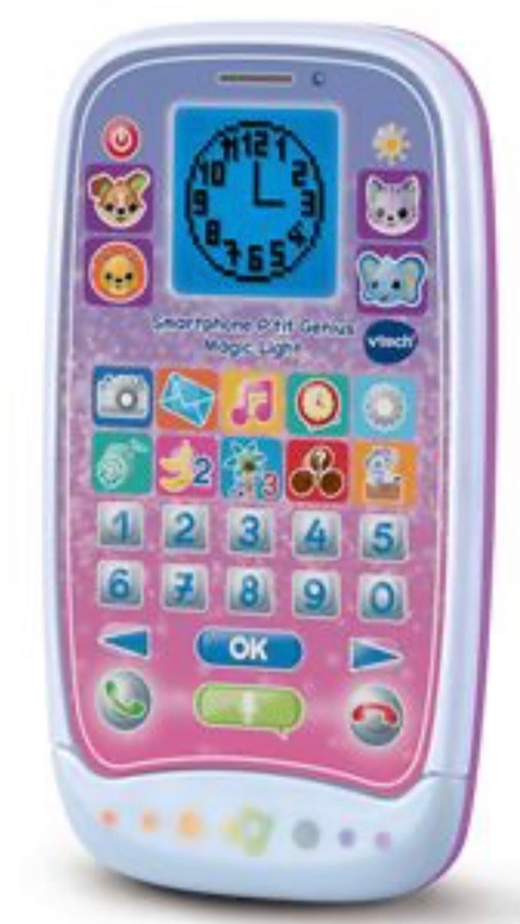 Vtech Giocattoli: Génial VTech Smartphone P'tit Genius Magic Light Rose Rose – Usato da Genève venduto da Mazelyne 1