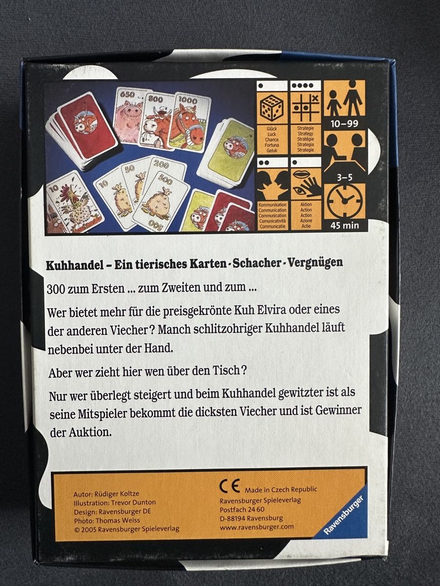 Ravensburger Spiele: Kuhhandel – Gebraucht aus Weinfelden von lua_28ql 1