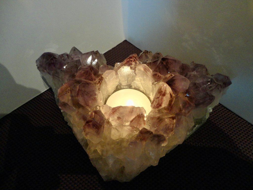 Minerali & Pietre curative: Windlicht Amethyst  roh – Nuovo (secondo la descrizione) da Biberist venduto da Steine 2
