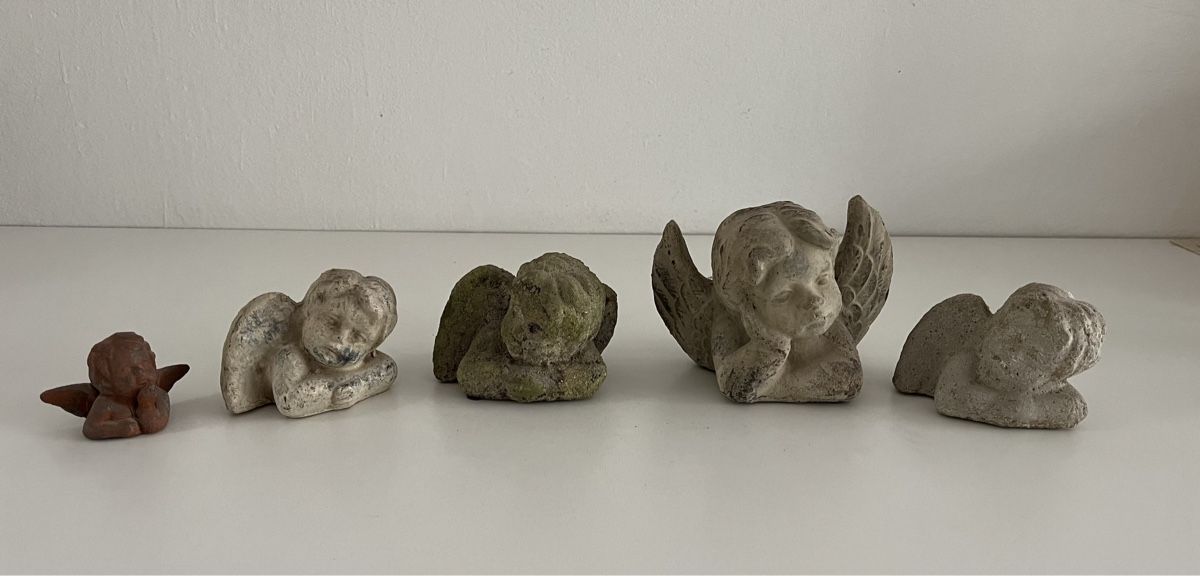 Tutte le decorazioni: 5 Stk. Engel / Puti aus Keramik – Usato da Wetzikon ZH venduto da seli03