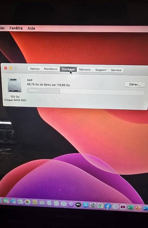 Apple Notebook: MacBook Pro i5 | 8Go RAM | SSD 120Go – Usato da Renens VD venduto da MTD2211 8