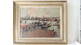 Walter Emil Müller (1896-1983) peinture à l'huile sur toile