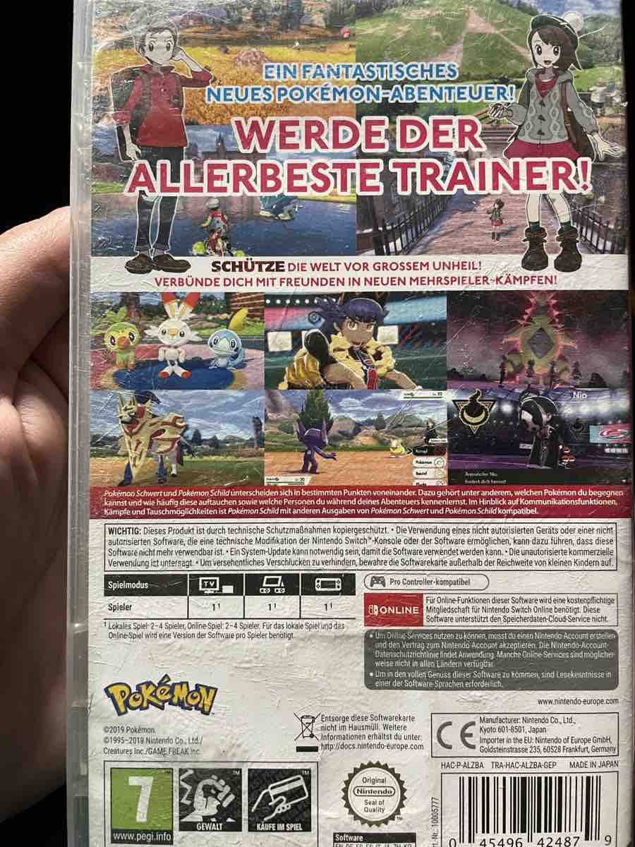 Pokémon Spiele: Pokémon Schild Nintendo Switch – Gebraucht aus Remigen von minnion96 1