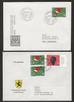 9 x Fussball Briefe Schweiz tolles Lot + günstig