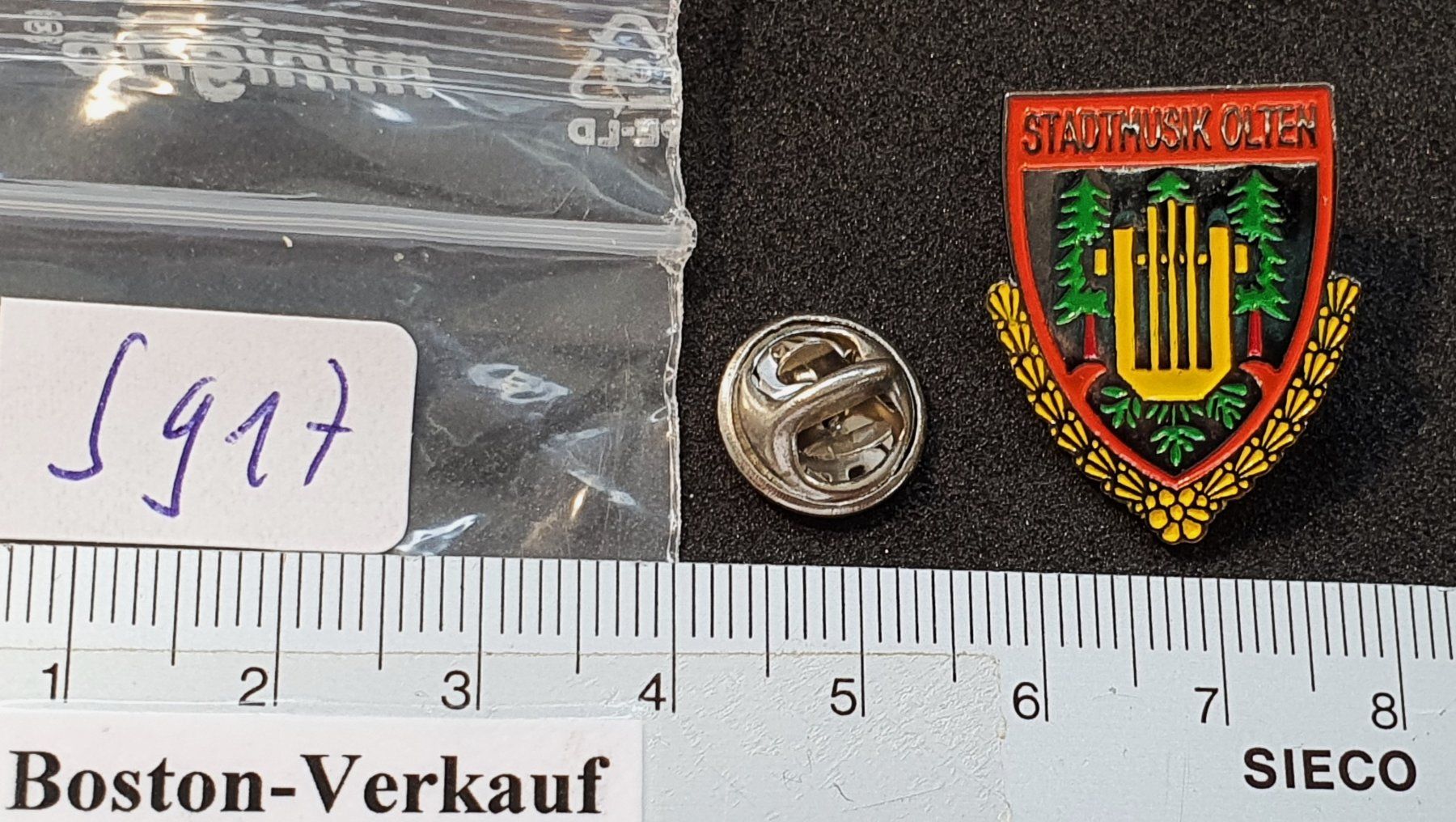 Plaketten & Abzeichen: S917 - Pin Stadtmusik OLTEN – Gebraucht aus Reinach BL von Boston-Verkauf 1