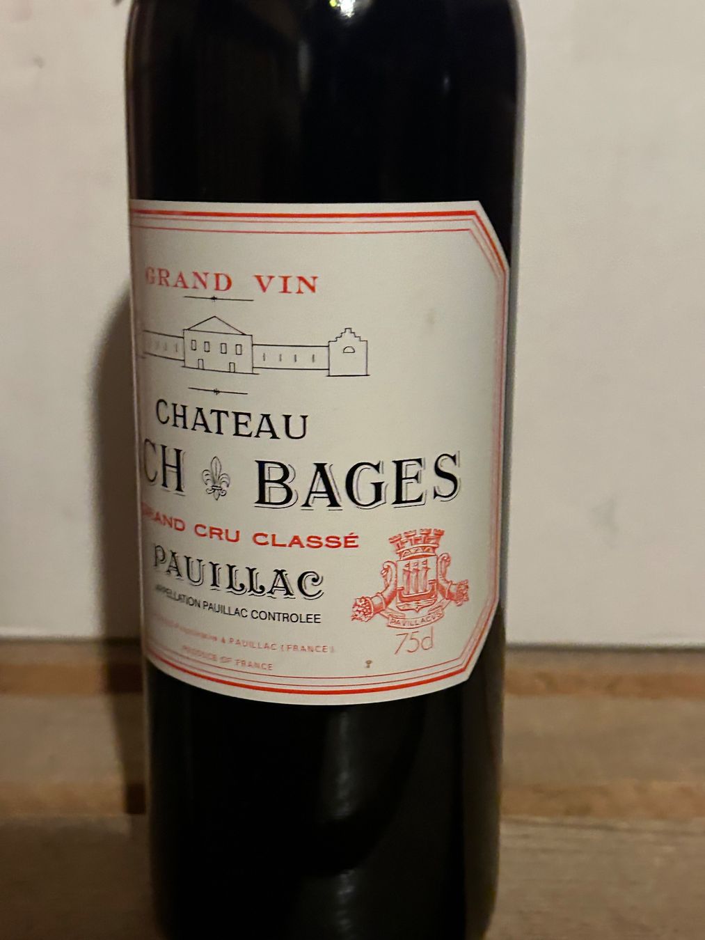 Lynch Bages Wein: SUPERBE Château Lynch-Bages 1982 Pauillac – Neu (gemäss Beschreibung) aus Roche VD von avediscipule 3