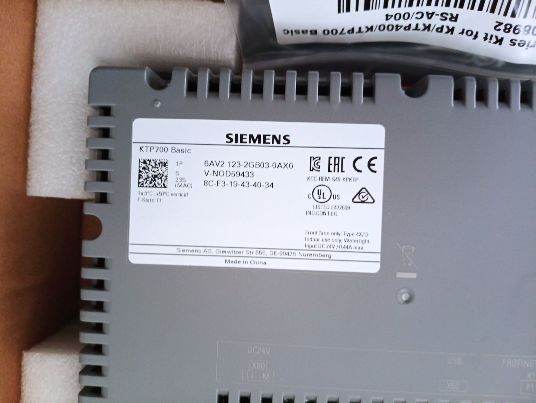 Siemens Elektronikbauteile: Siemens SIMATIC HMI KTP700 Basic / 6AV2123-2GB03-0AX0 – Neu (gemäss Beschreibung) aus Ufhusen von HKSC 2
