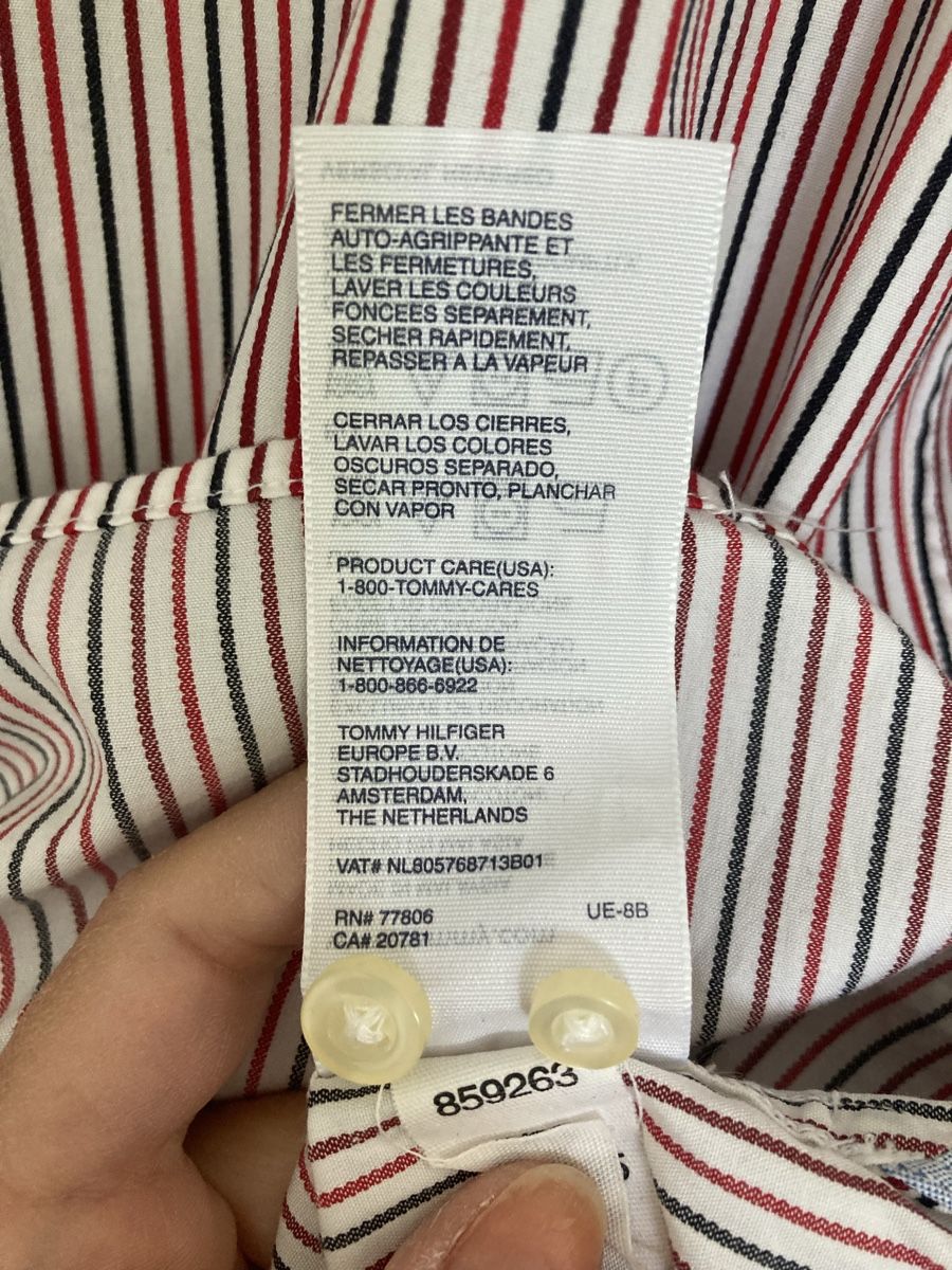 Tommy Hilfiger Camicie: Tommy Hilfiger Herren-Hemd, Gr. XL – Usato da Schlieren venduto da cotopaxi06 6