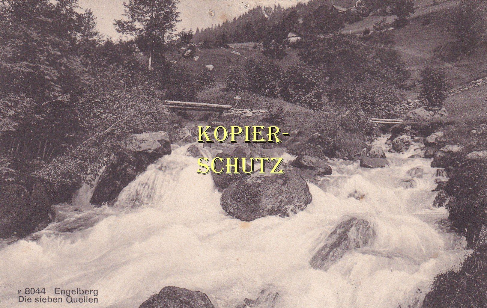 Cartoline postali: Engelberg - Die sieben Quellen /bb – Usato da Hombrechtikon venduto da Rudolf07