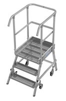 neue KRAUSE® fahrbare Podestleiter, einseitig begehbar,