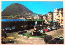 Lugano, Quai, Fontana Bossi et Mte S. Salvatore