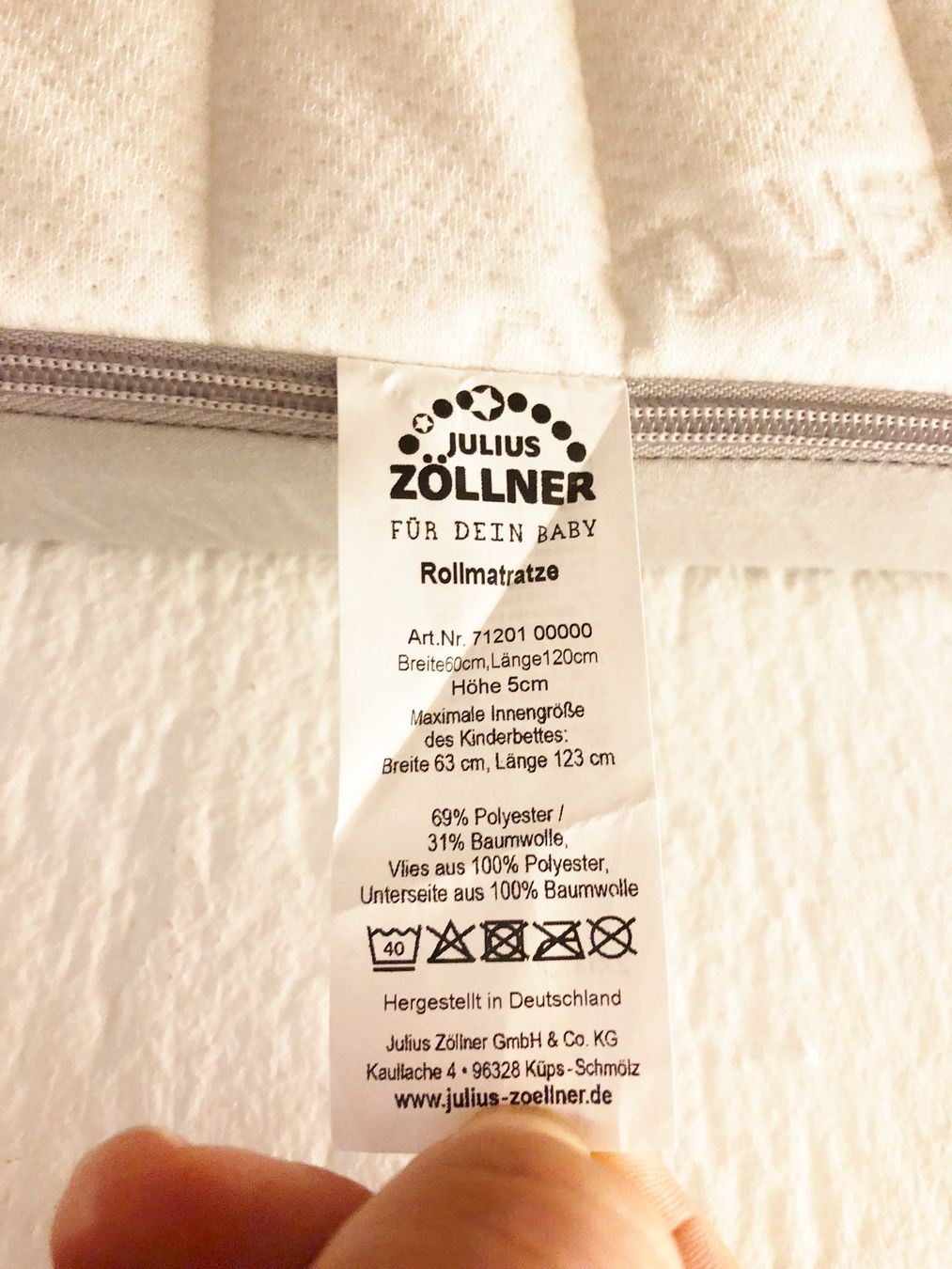 Matelas: Kindermatratze mit Bezug sehr sauber – Neuf (Voir description) à Glattbrugg par Ariel012 4