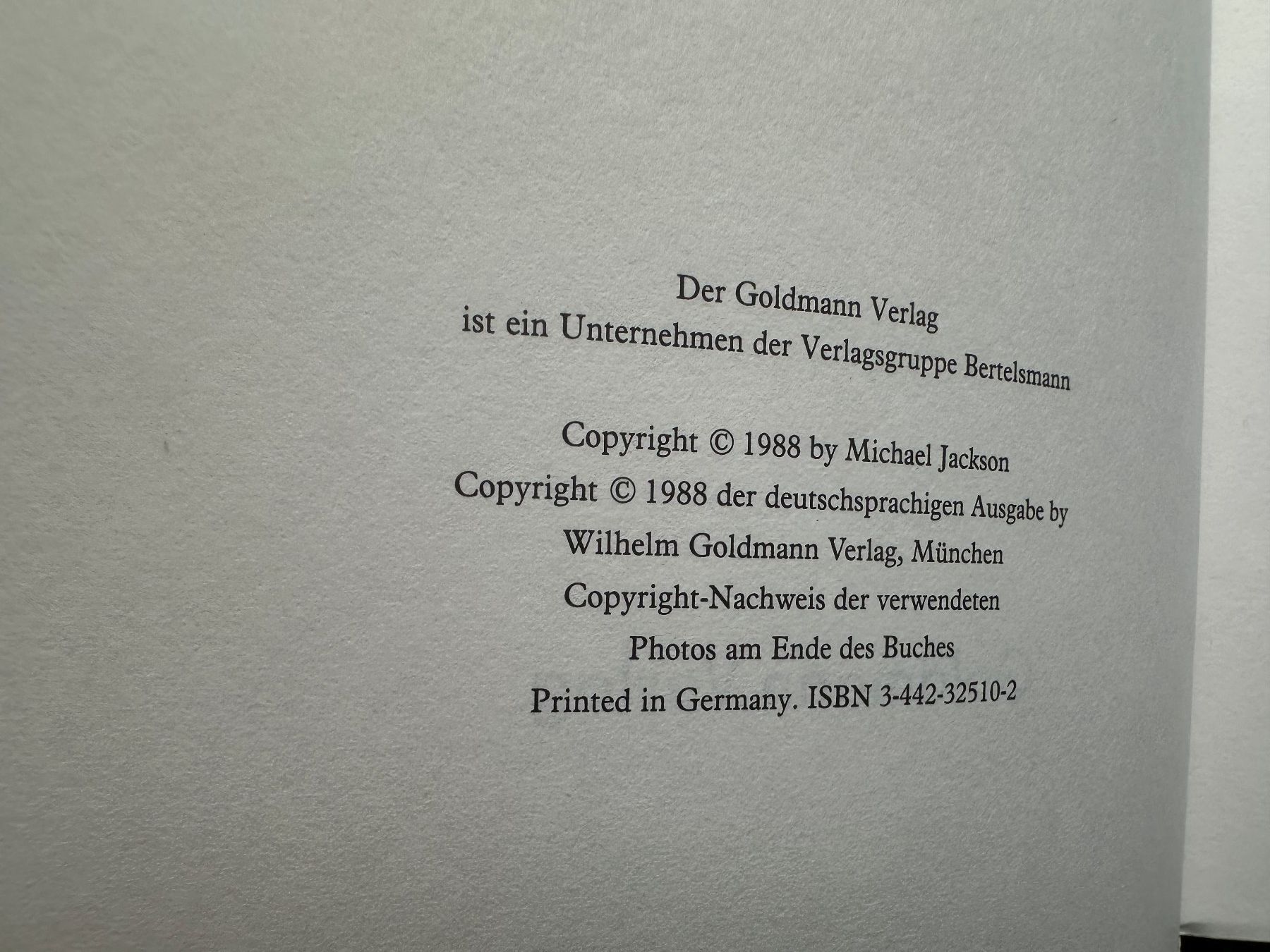 Livres: MICHAEL JACKSON original Buch Moonwalk 1988 Ausgabe differnt – D'occasion à Basel par Partridge 2