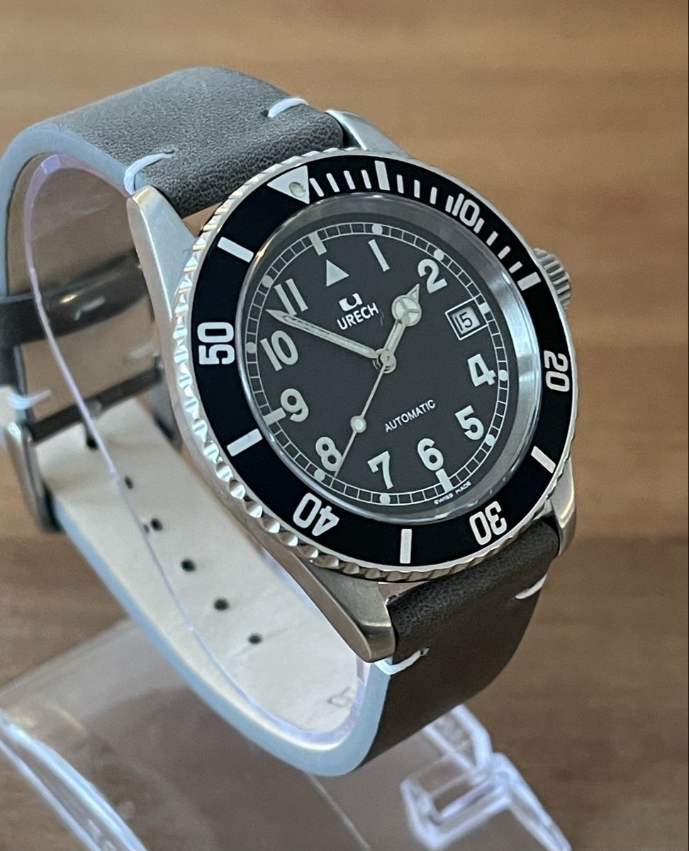 Orologi: 1980er Vintage URECH Automatic Diver Ref. 3253 revidiert – Usato da Embrach venduto da Canderau 7