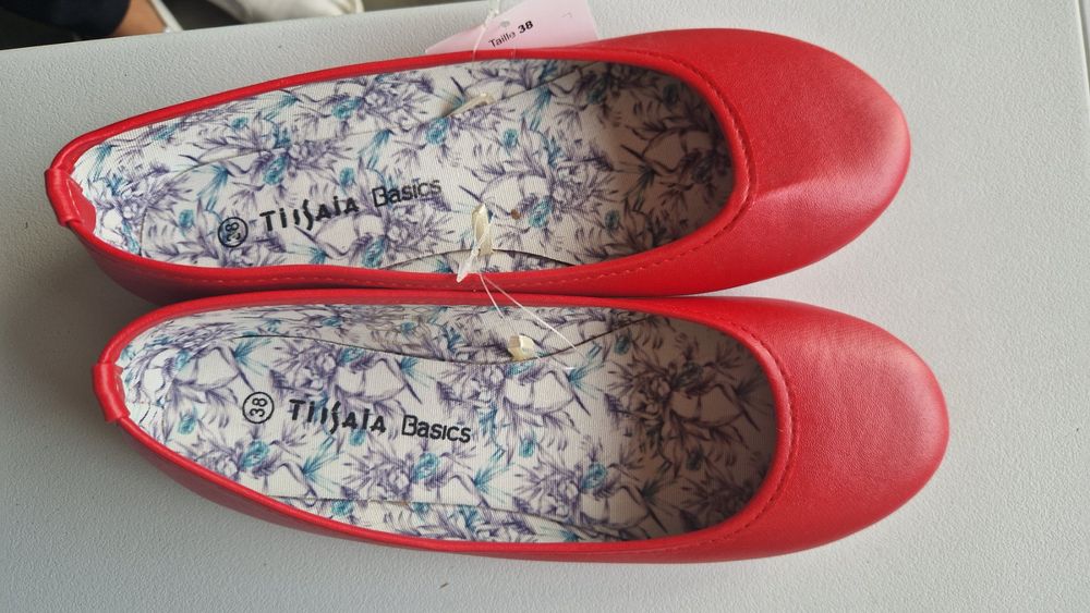 rote damen ballerinas