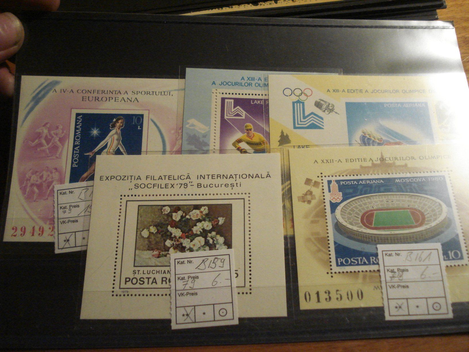 Tous les timbres: 5 Blocks Ungarn/Rumänien, um 1979 ** – D'occasion à Niederwil AG par morostahu