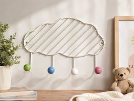 Porte-manteau mural nuage - Métal - bon état