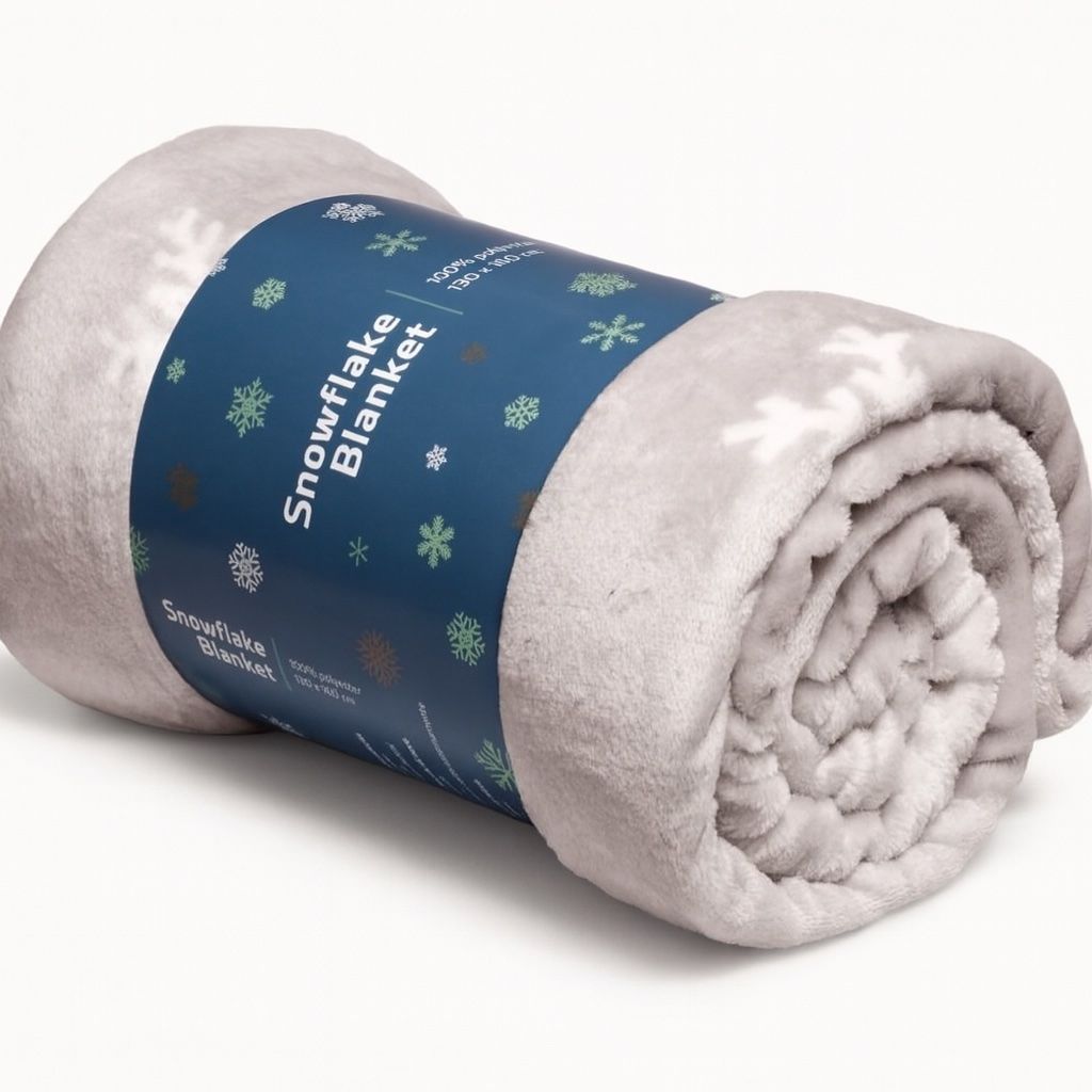 Coop Coperte: Kuscheldecke mit Schneeflocken-Design – Nuovo e nell'imballaggio originale da Stein am Rhein venduto da Moons_of_Saturn