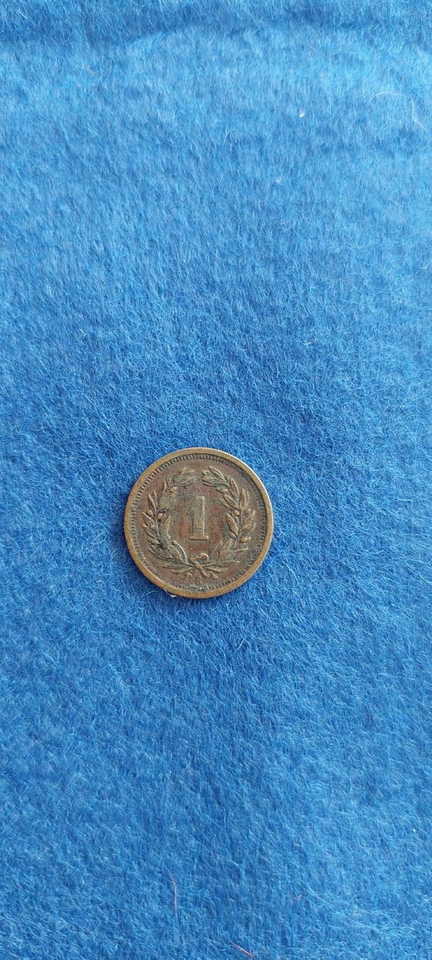 Tutti le monete: MÜNZE 1 Rappen Bronze 1894 – Usato da Matten b. Interl venduto da siben01 1