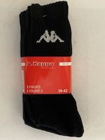 Kappa Socken, Schwarz, Grösse 39-42, 3 Paar, Neu, Winter